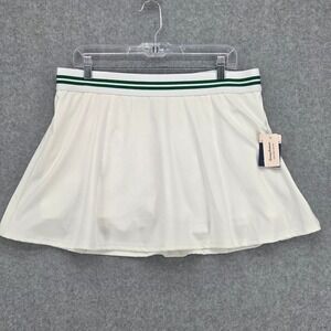 Tommy Bahama NEW Women XL Everyday Active Tennis Skort White Green Stripe Golf